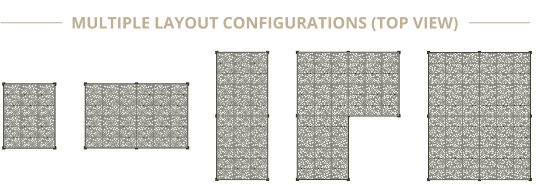12' x 15' Modular Shade System Options