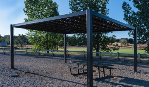 Example of a Parasoleil™ Eclipse Series™ – Framed Solar Shade System