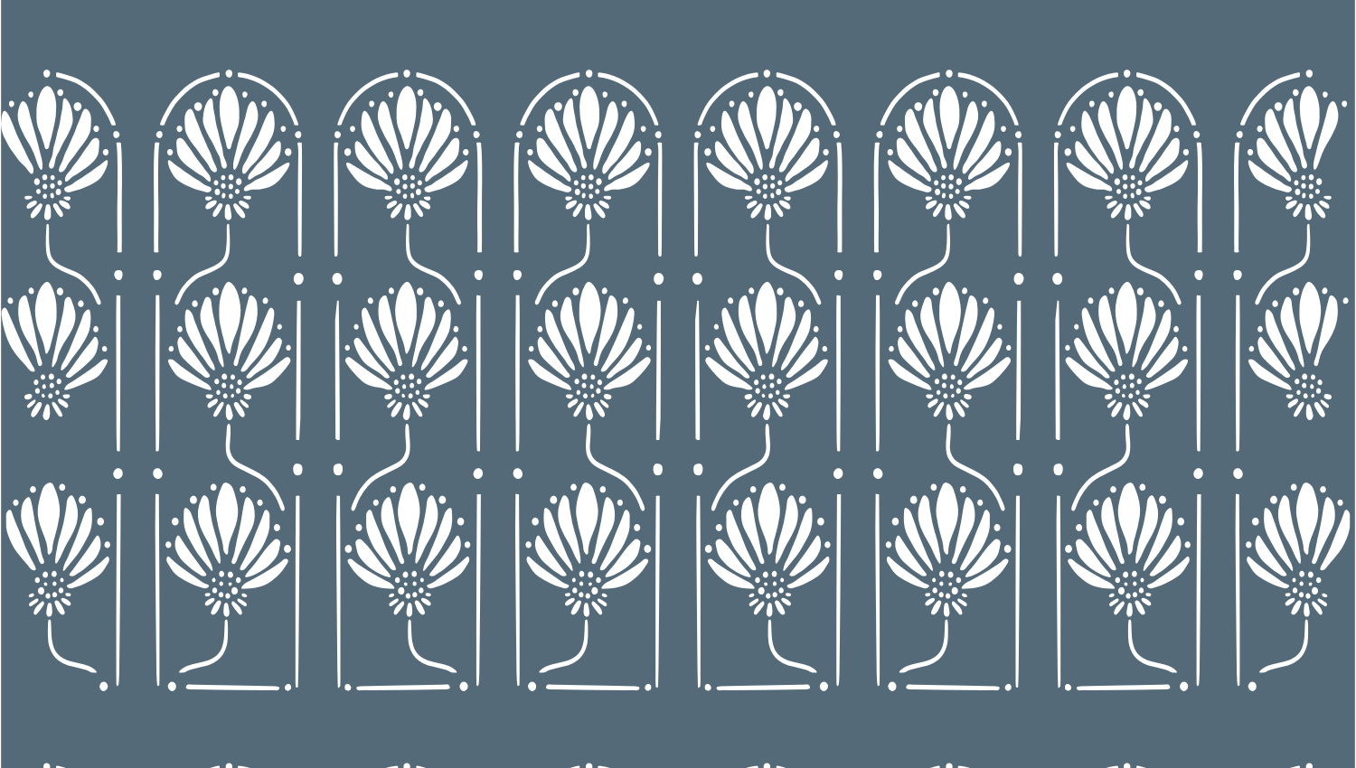 Parasoleil™ Allure© pattern displayed with a blue color overlay