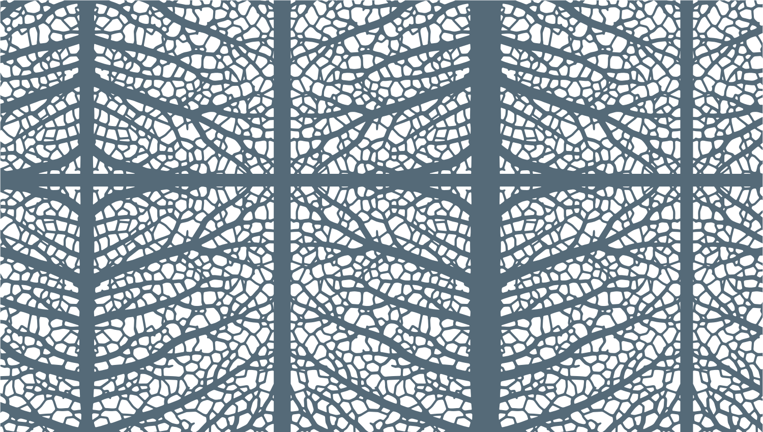 Parasoleil™ Arboreal II© pattern displayed with a blue color overlay