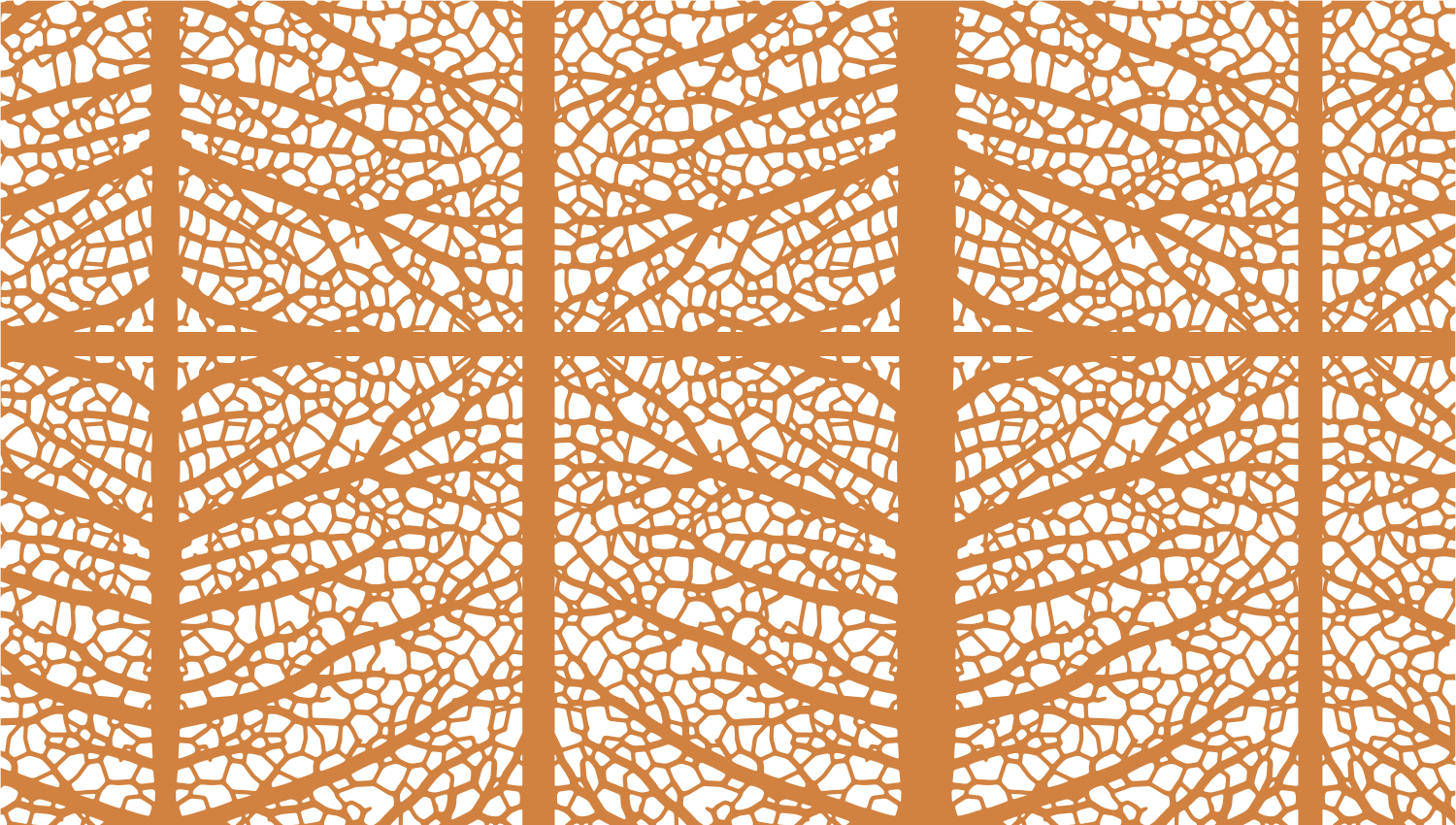 Parasoleil™ Arboreal II© pattern displayed with a ochre color overlay