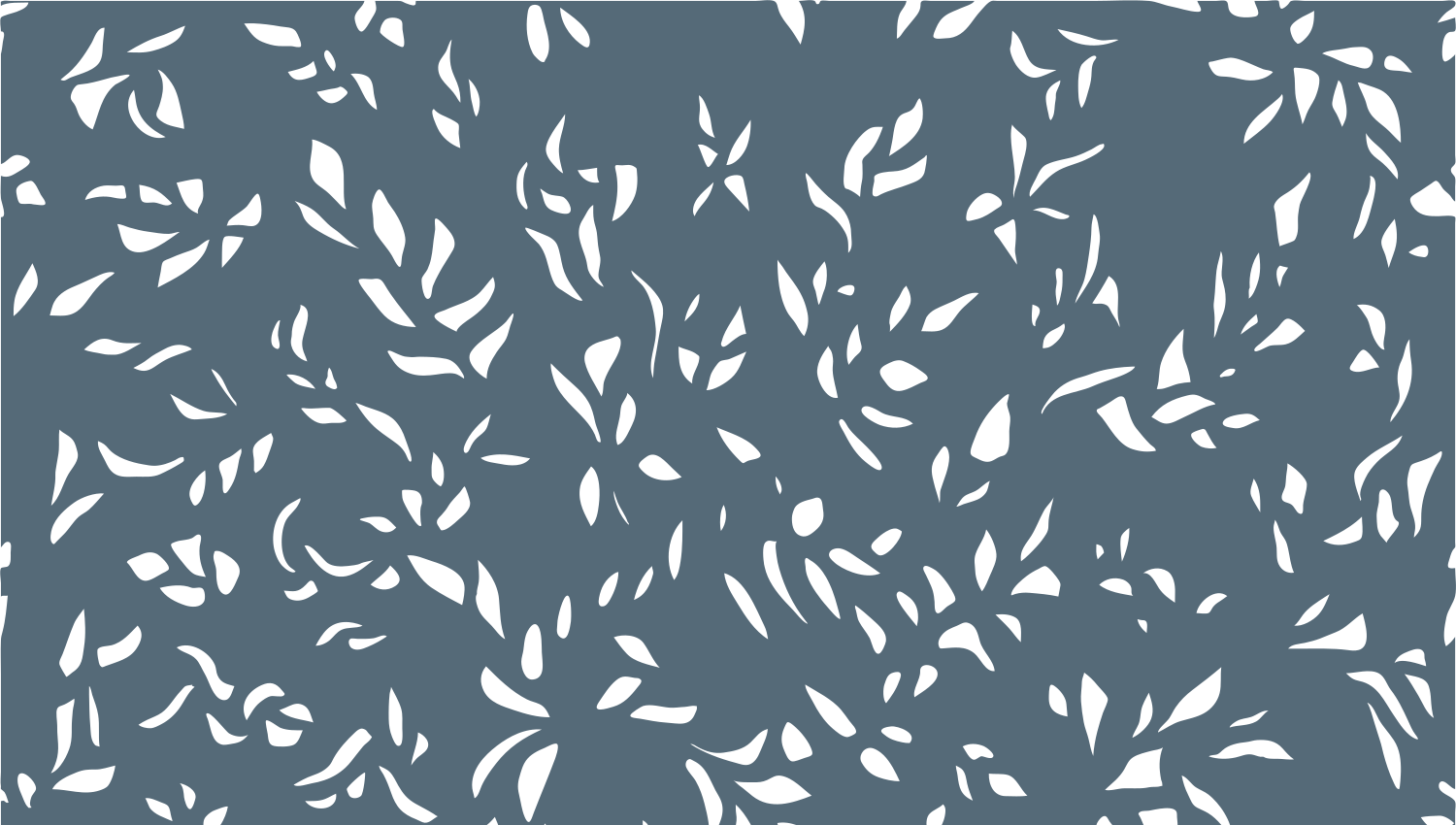 Parasoleil™ bb Leaves© pattern displayed with a blue color overlay