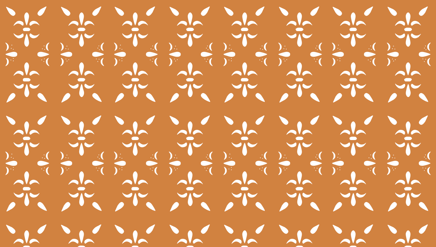 Parasoleil™ Grand Fleur© pattern displayed with a ochre color overlay