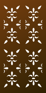 Parasoleil™ Grand Fleur© pattern displayed as a rendered panel
