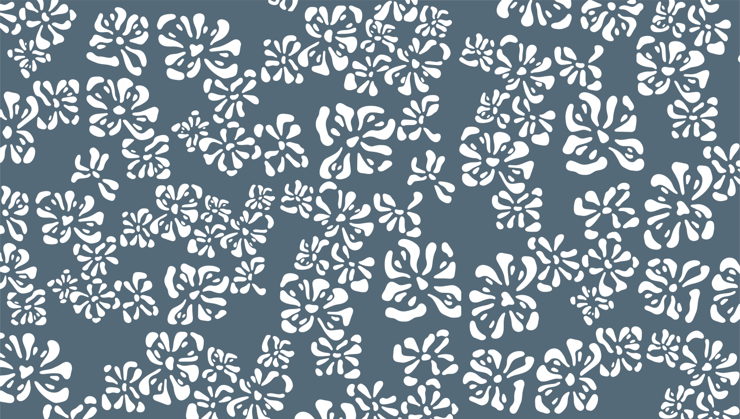 Parasoleil™ Magnolia© pattern displayed with a blue color overlay