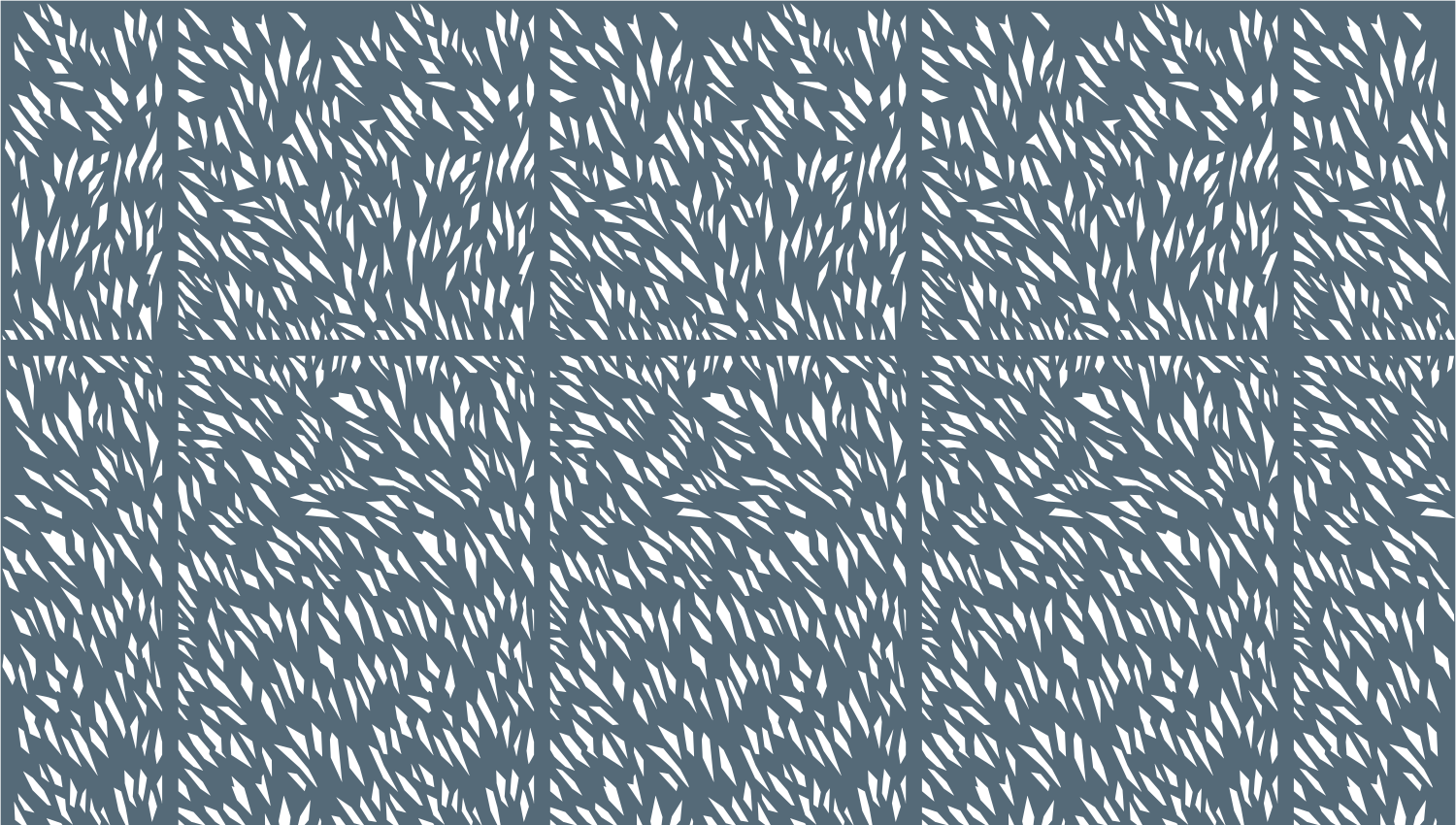 Parasoleil™ Meadow Flux© pattern displayed with a blue color overlay