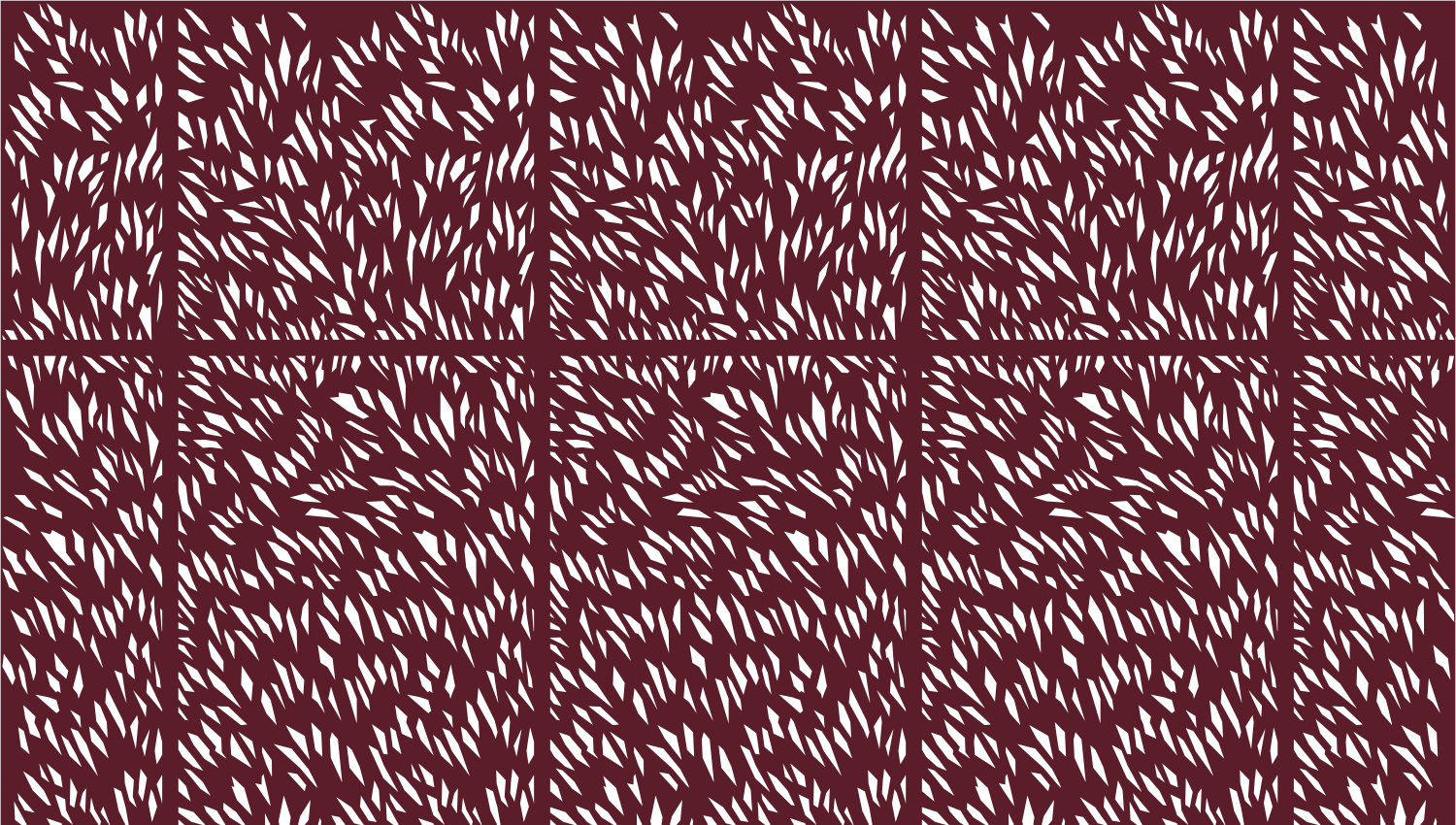 Parasoleil™ Meadow Flux© pattern displayed with a burgundy color overlay