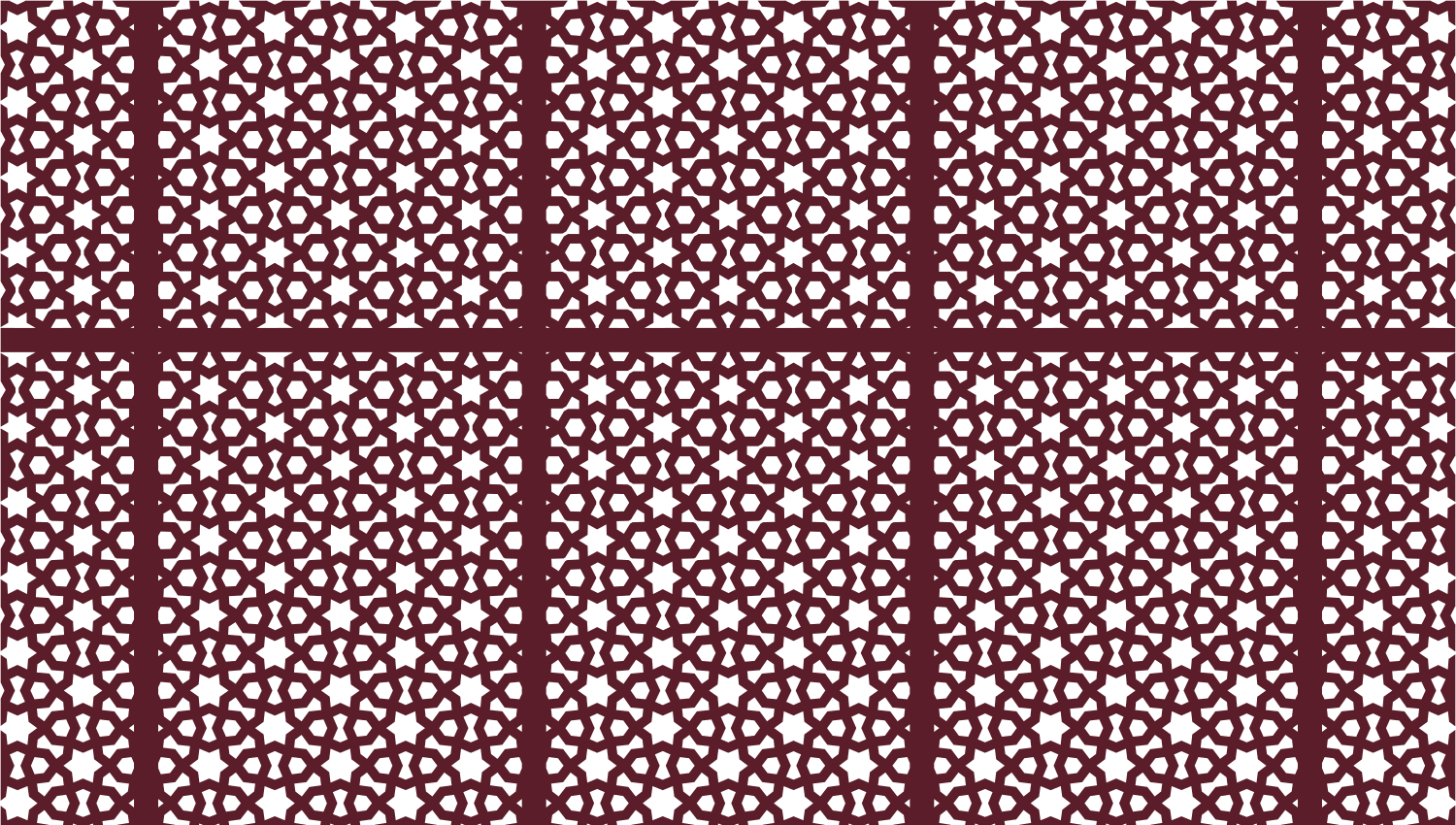 Parasoleil™ Metamorph© pattern displayed with a burgundy color overlay