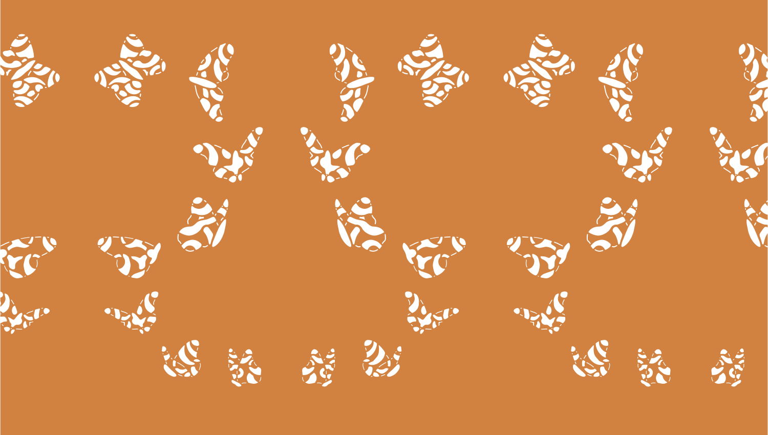 Parasoleil™ Migration© pattern displayed with a ochre color overlay