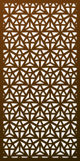 Parasoleil™ Sierpinski© pattern displayed as a rendered panel