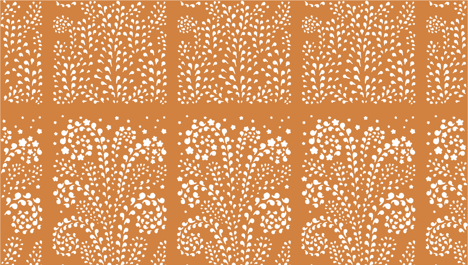 Parasoleil™ Sundew© pattern displayed with a ochre color overlay