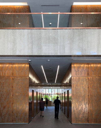 Parasoleil™ Panels in use for the Tower Elevator Lobby case study