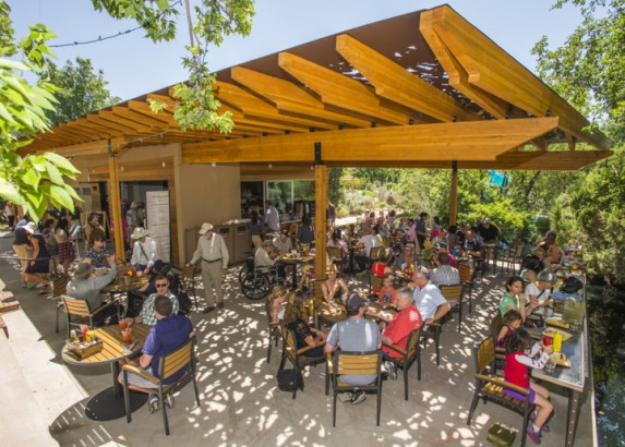 Parasoleil™ Panels in use for the Denver Botanic Gardens, Hive Cafe case study
