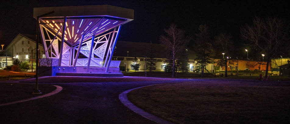 Parasoleil™ Panels in use for the Fort St. John Centennial Park Band Shell case study