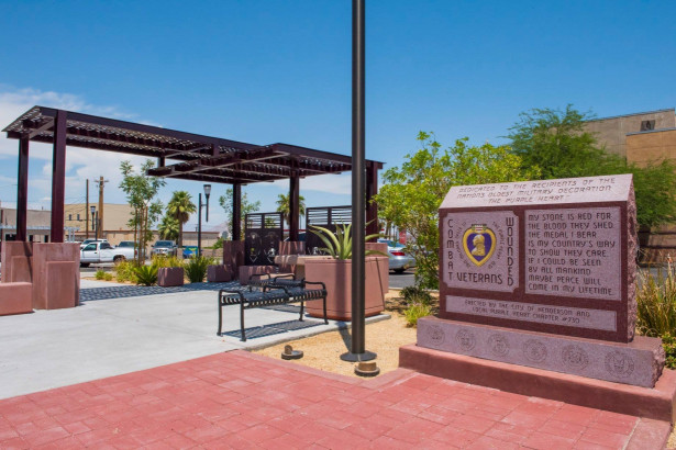 Parasoleil™ Panels in use for the Purple Heart Plaza case study